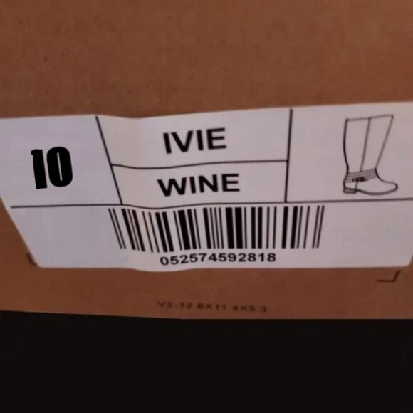 JOURNEE COLLECTION WINE COMFORT IVIE BOOT SIZE 10m NWT - Picture 4 of 4